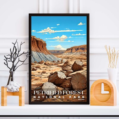 Petrified Forest National Park Poster, Travel Art, Office Poster, Home Decor | S7 - image5